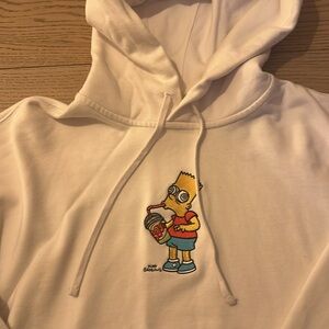 Simppsons tm x Levi’s collaboration white Hoodie oversized M